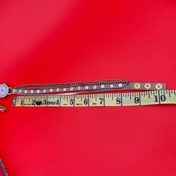 Geneva Platinum Leather Wrap Watch - Picture 12 of 12